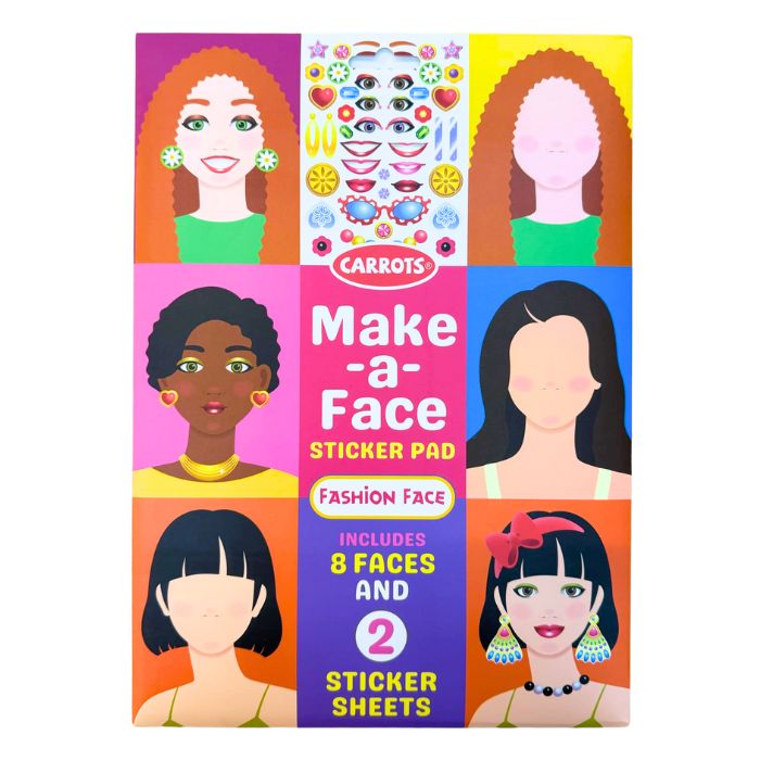 Carrots Make-a-face Sticker Pad (Assorted)
