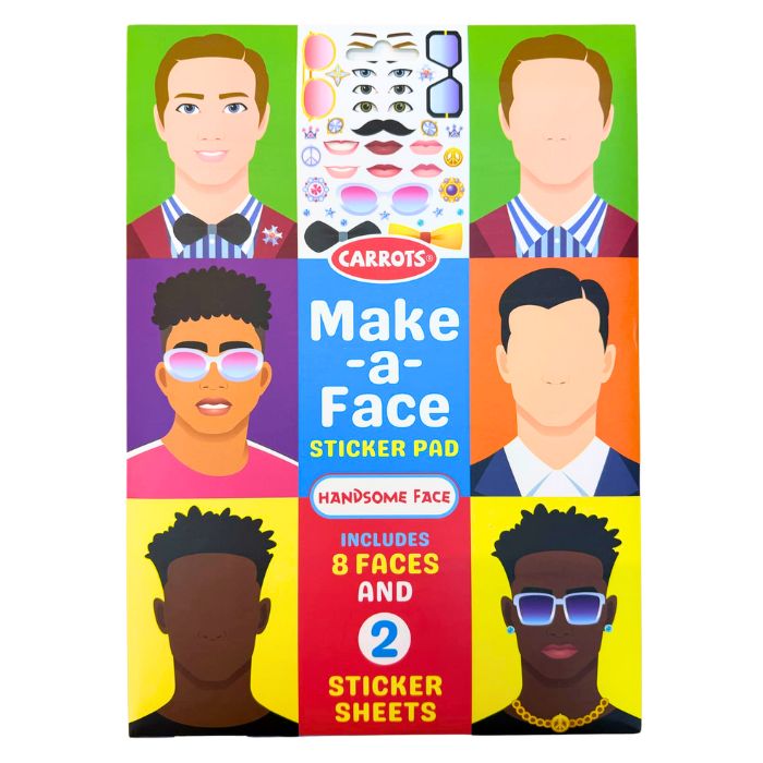 Carrots Make-a-face Sticker Pad (Assorted)