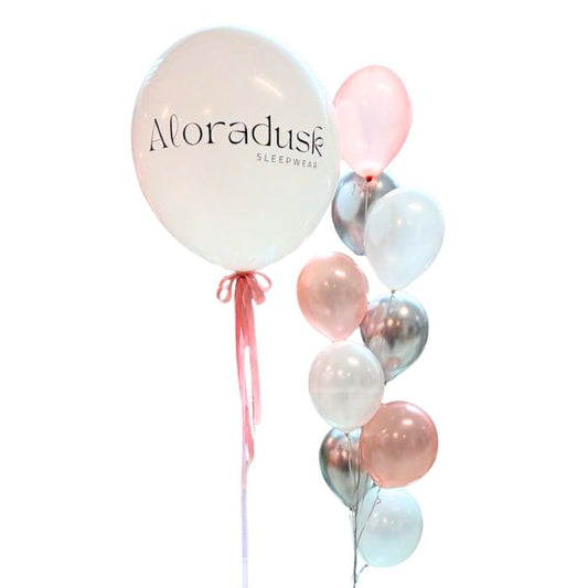 36" Custom Latex Balloon with Satin Ribbon