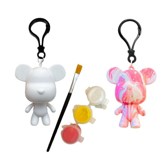 DIY Coloring Bear Keychain