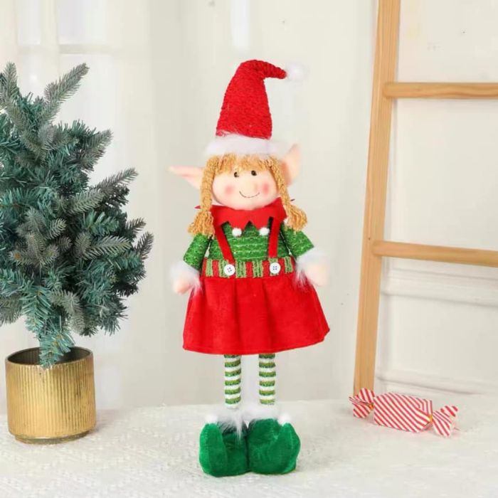 Extendable Christmas Elf Soft Toy