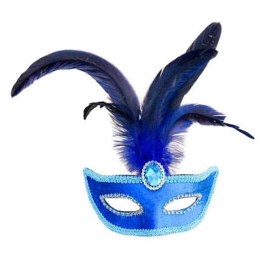 Feather Jewel Velvet Eyemask (Assorted)