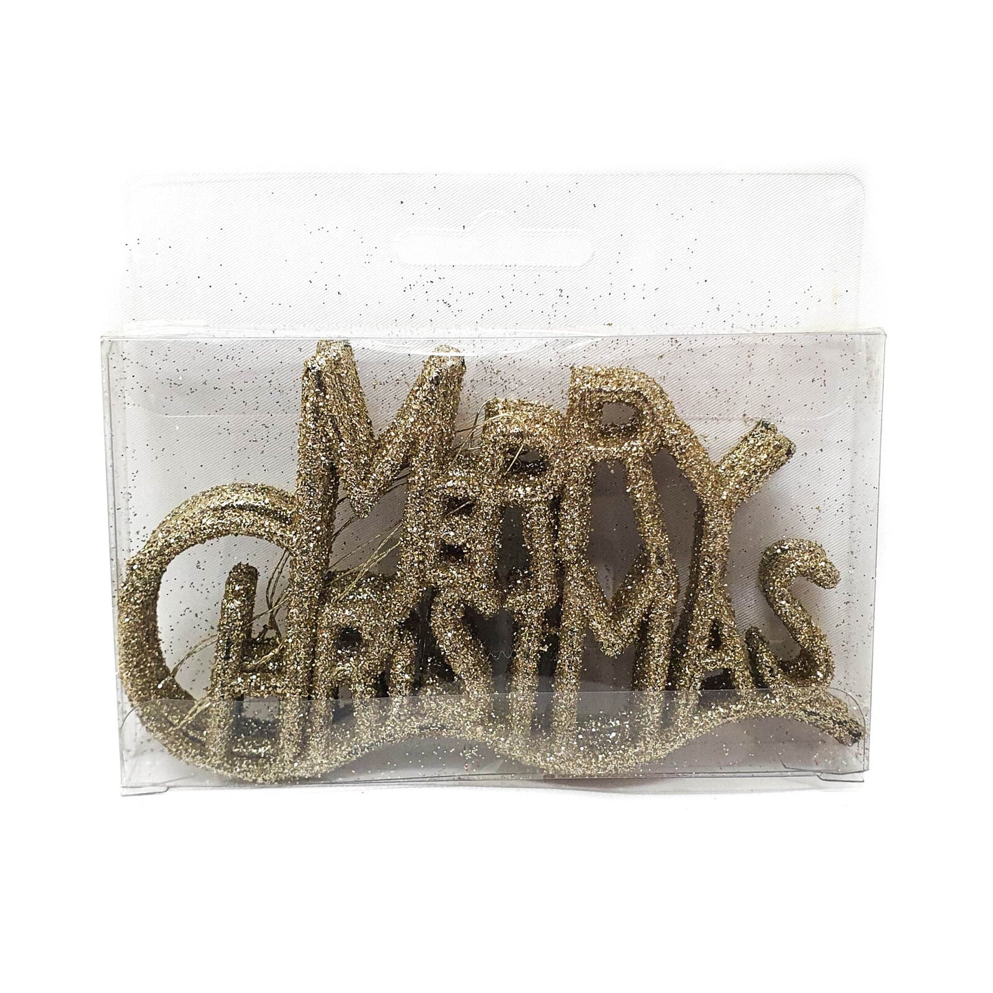 Glitter Hanging Merry Christmas HS056 (5pcs)