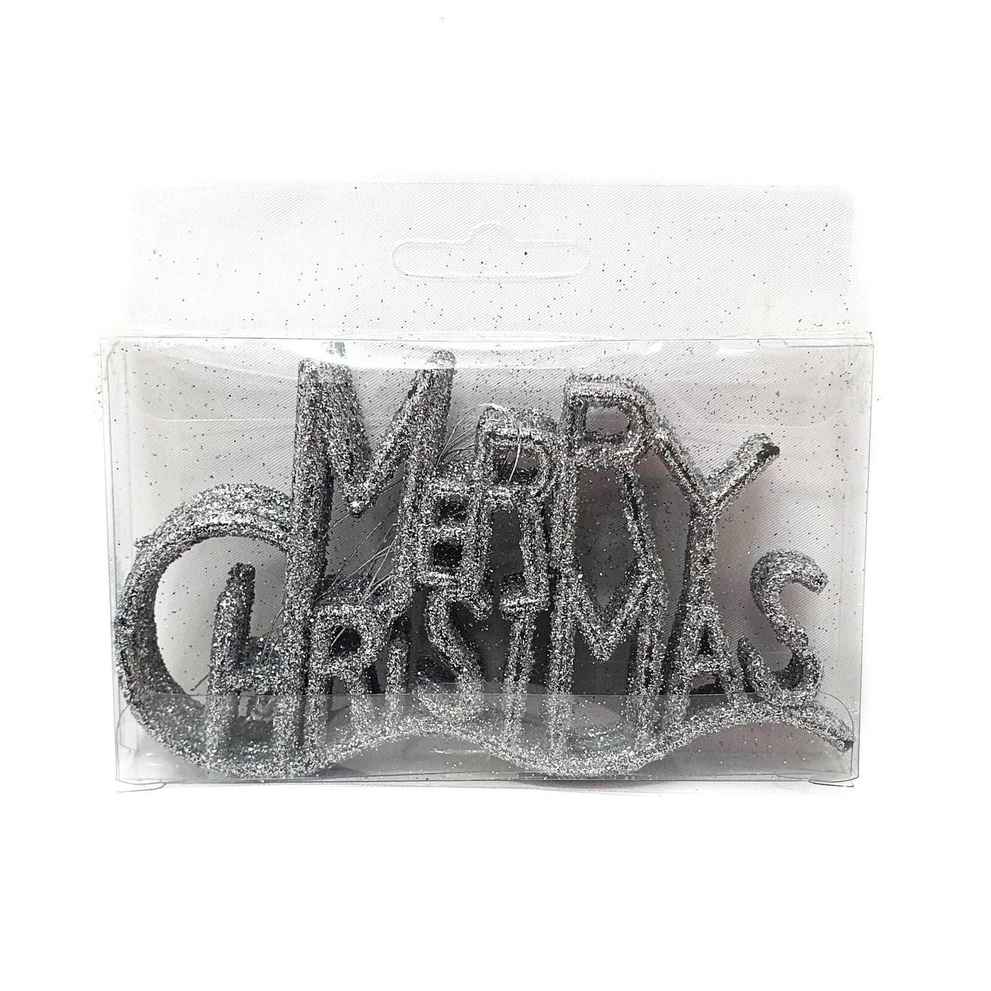 Glitter Hanging Merry Christmas HS056 (5pcs)