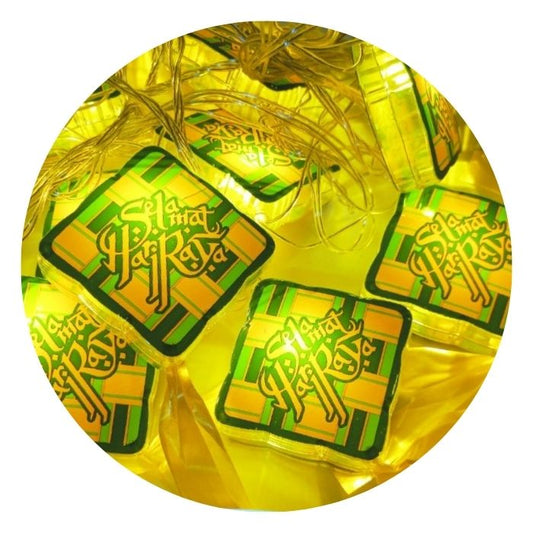 HR 20 LED 8cm Printed Ketupat Lights M20L-MW