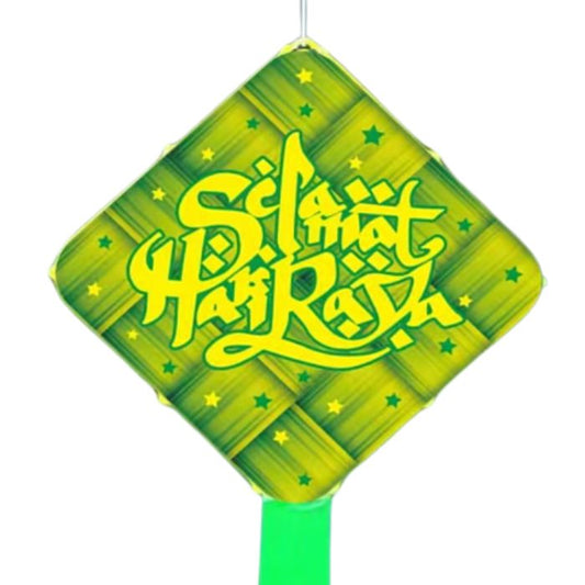 HR LED Plastic Ketupat (Green)