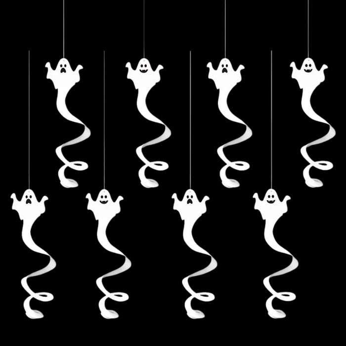 Spiral Ghost Hanging Decoration (8pcs) Y-00442