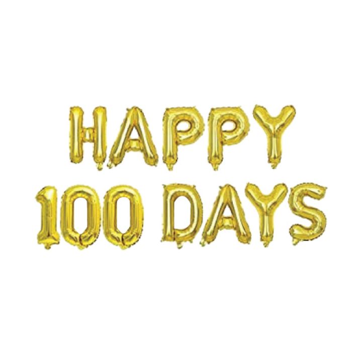 16inch Happy 100 Days Foil Balloon Set