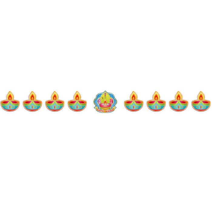 3m Happy Diwali Lamp Hanging Banner 3111