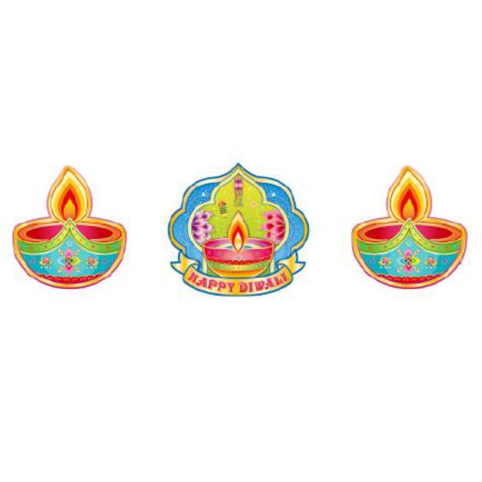 3m Happy Diwali Lamp Hanging Banner 3111