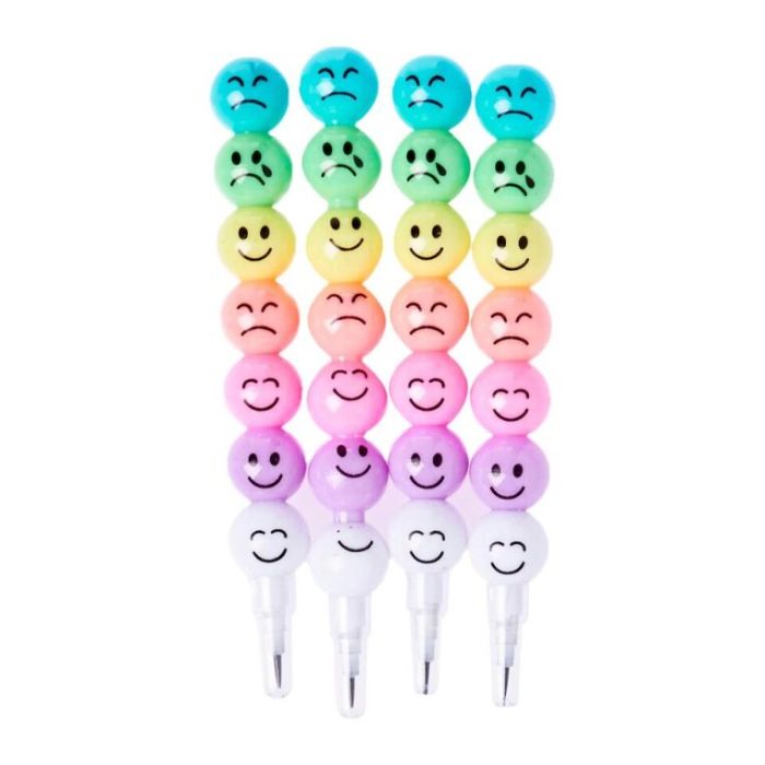 Interchangeable Smiley Face Pencil/Crayons
