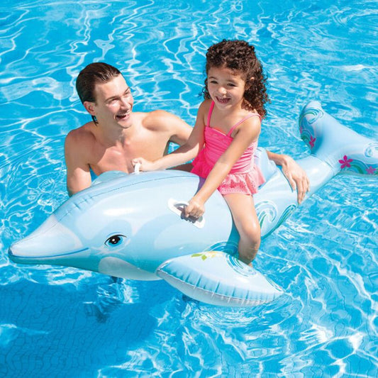 Intex Lil' Dolphin Ride-On Inflatable Pool Float 58535NP