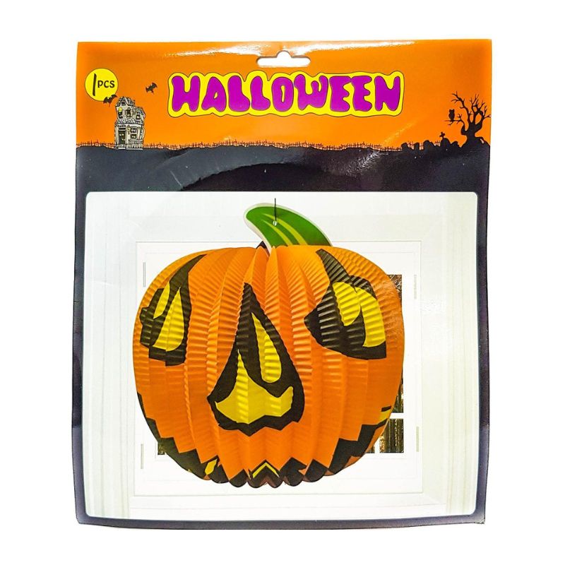 Honeycomb Open up Pumpkin Paper Decoration