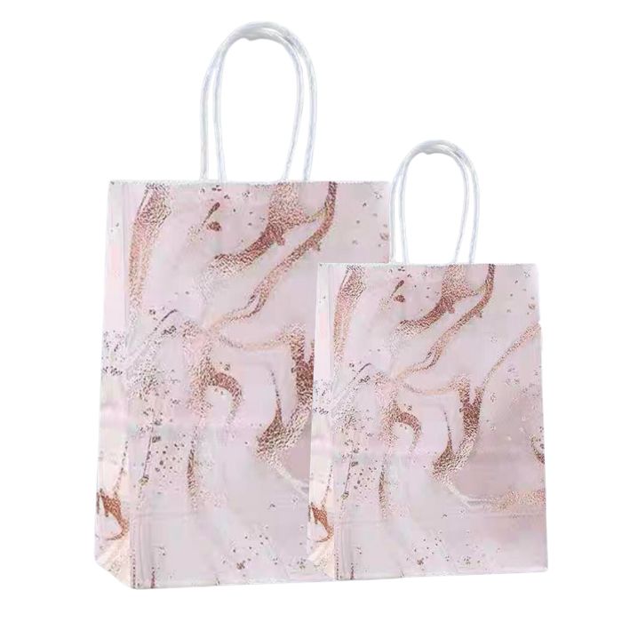 Marble Design Kraft Paper Bag