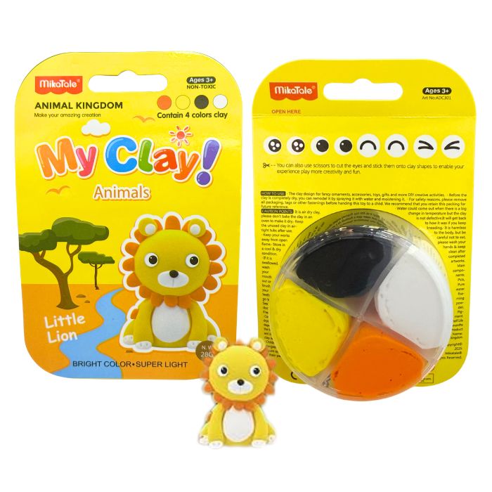 Mikatale Air-Dry Clay Kit (Animal Kingdom)