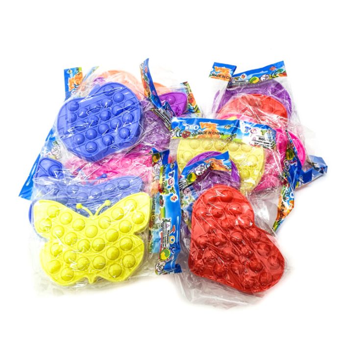 12pc Mini Push Pop It Bubble Fidget Toy (Assorted)