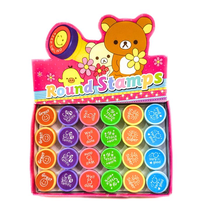 Assorted Round Stamp (24pcs)