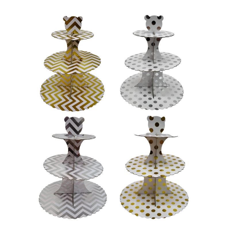 3 Tier Hotstamp Cupcake Stand