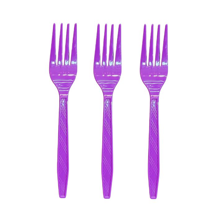 7inch Solid Color Plastic Cutlery (20pc)