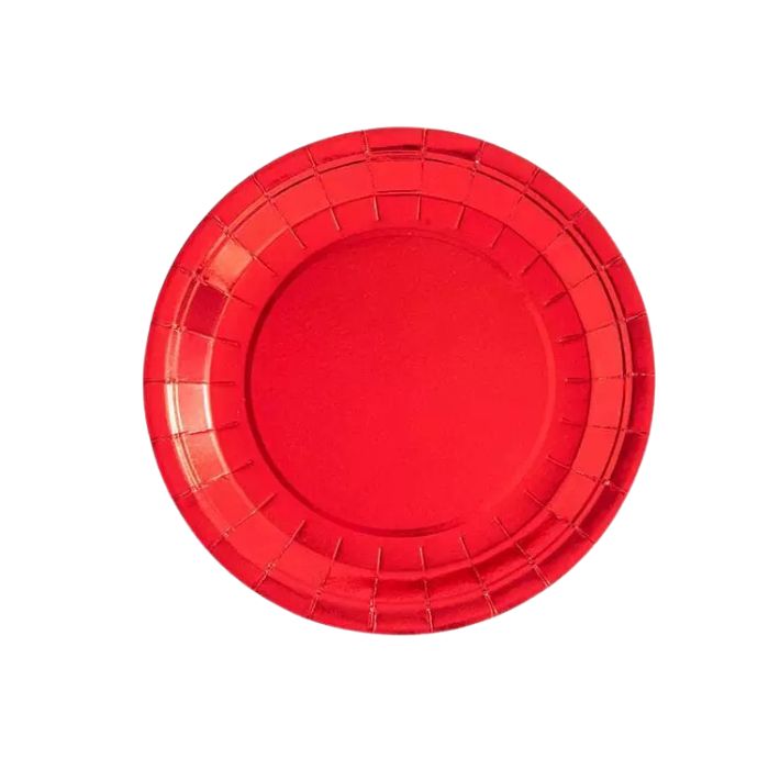 Shiny Metallic Paper Plates (10pc)