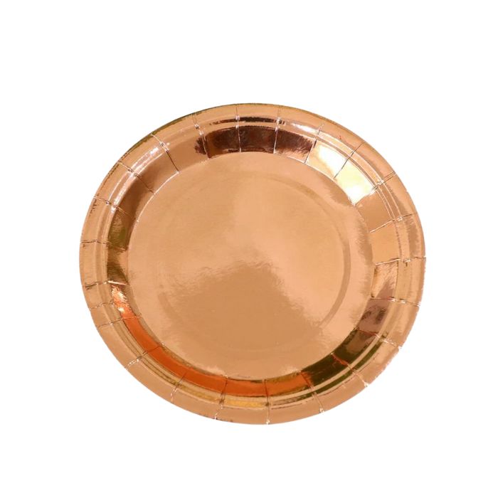 Shiny Metallic Paper Plates (10pc)