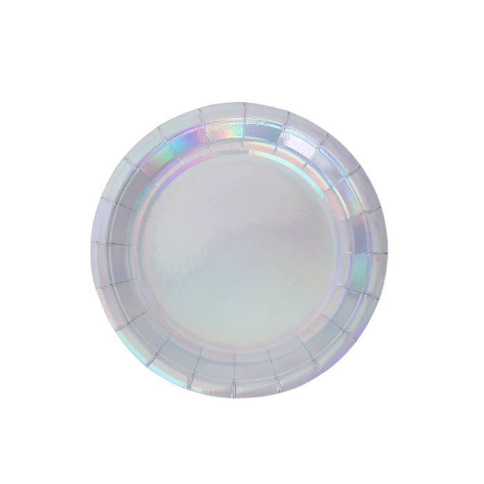 Shiny Metallic Paper Plates (10pc)