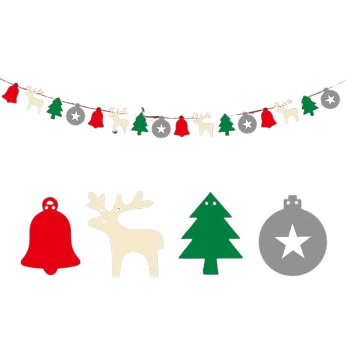 Non-woven Hanging Garland (Christmas Ornaments)
