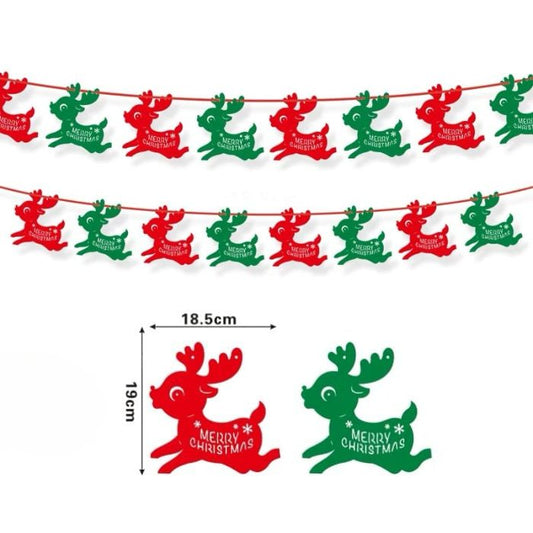 Non-woven Hanging Garland (Christmas Reindeer)