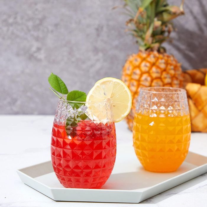 12oz Diamond Designed Plastic PET Cup