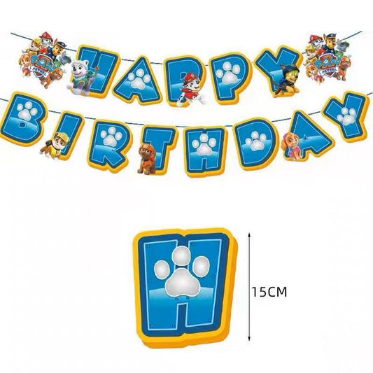 Paw Patrol Happy Birthday Banner