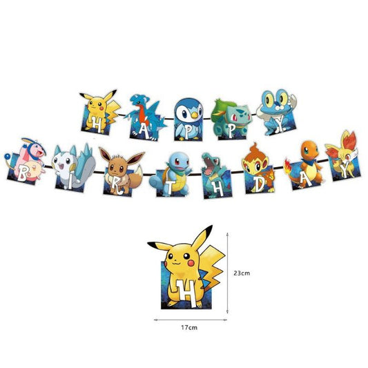 Pokemon Happy Birthday Banner