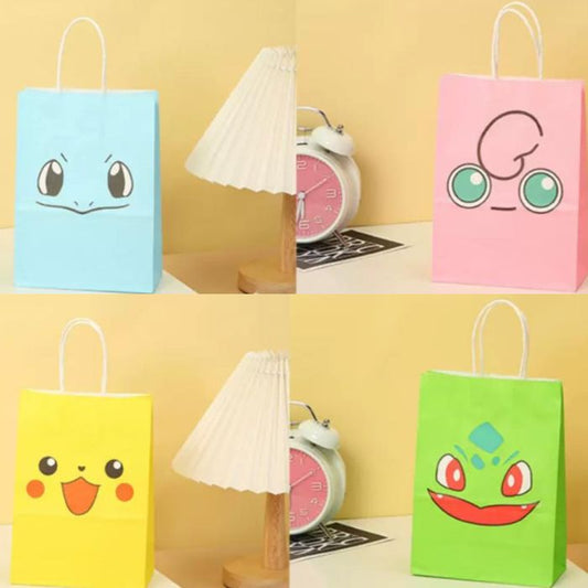 15cm X 21cm X 8cm Pokemon Kraft Paper Bag