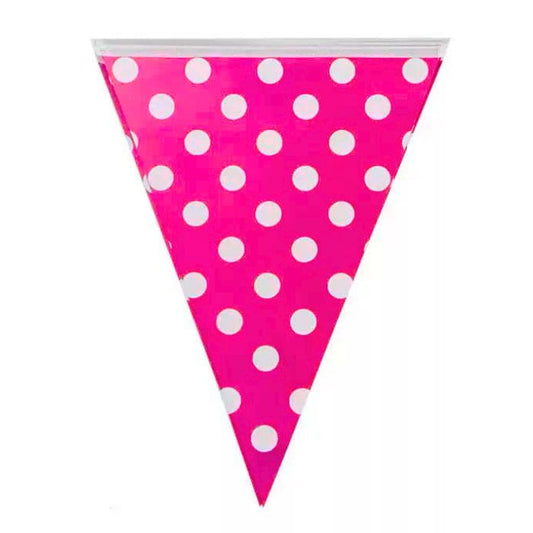 Polka Dots Triangle Bunting Banner (Assorted Color)