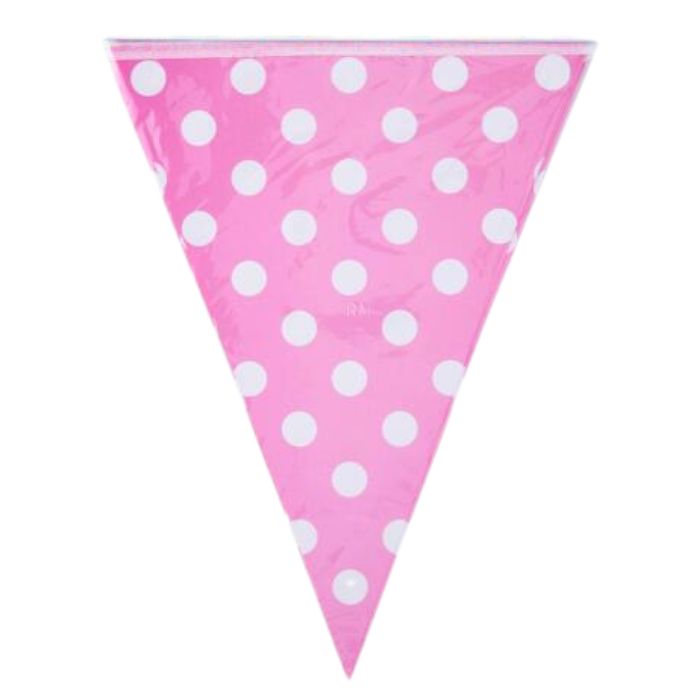 Polka Dots Triangle Bunting (Assorted Color)