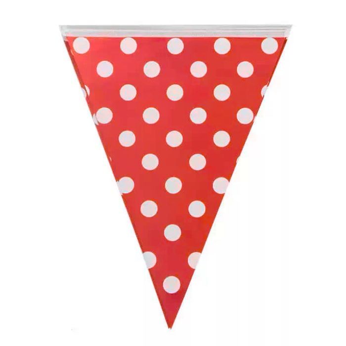 Polka Dots Triangle Bunting (Assorted Color)