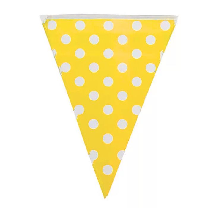 Polka Dots Triangle Bunting (Assorted Color)