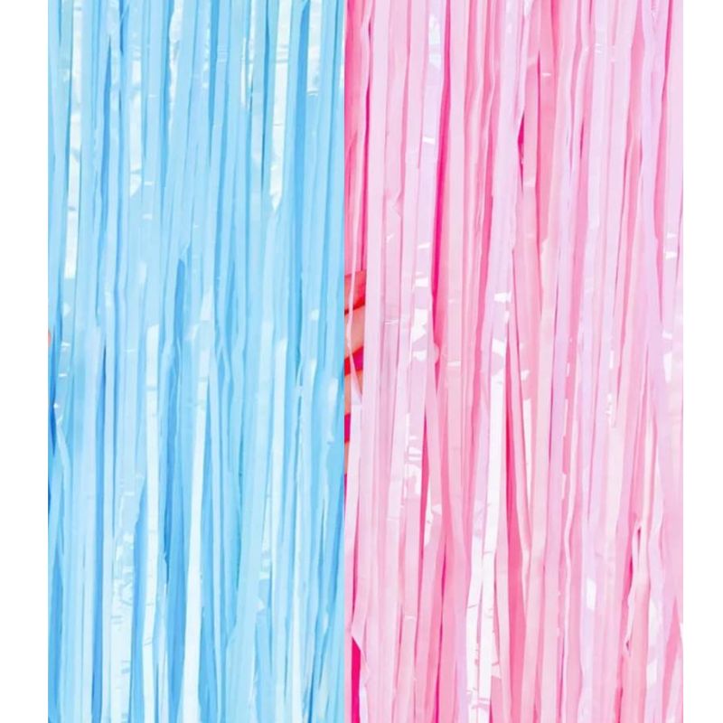 Gender Reveal Tinsel Backdrop