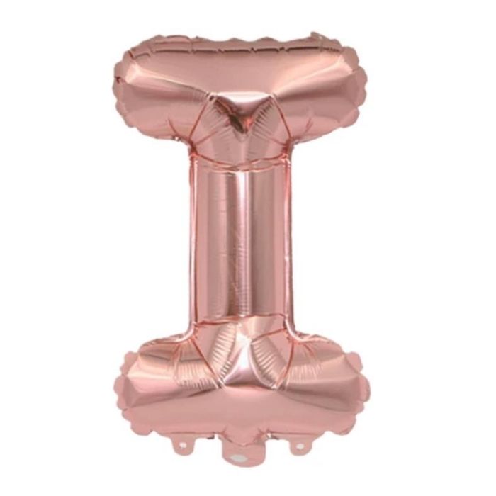 Mini Rose Gold Alphabet Foil Balloon