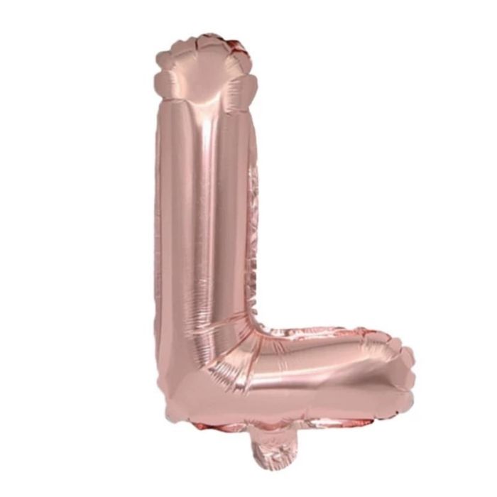 Mini Rose Gold Alphabet Foil Balloon