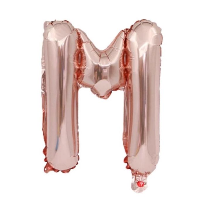 Mini Rose Gold Alphabet Foil Balloon