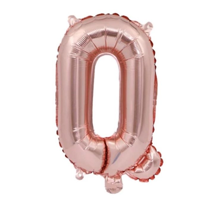 Mini Rose Gold Alphabet Foil Balloon