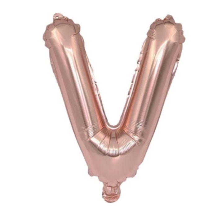 Mini Rose Gold Alphabet Foil Balloon