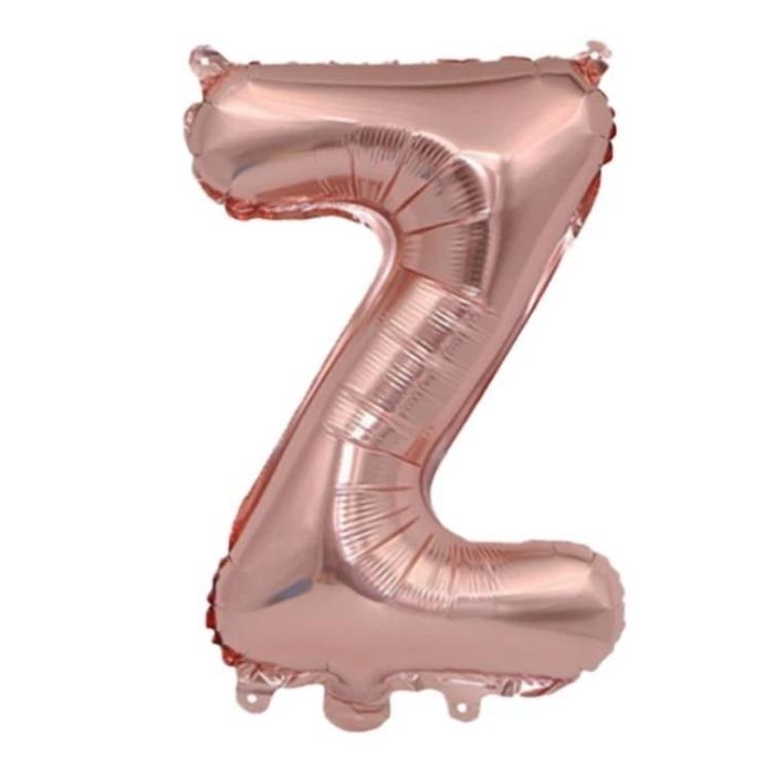 Mini Rose Gold Alphabet Foil Balloon