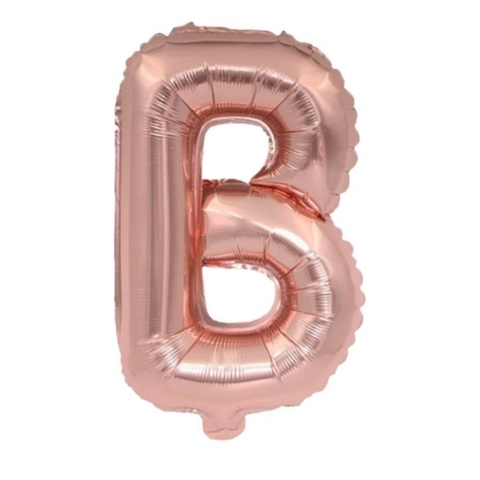 Mini Rose Gold Alphabet Foil Balloon