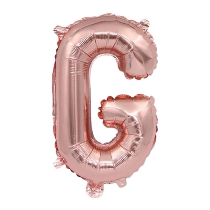 Mini Rose Gold Alphabet Foil Balloon