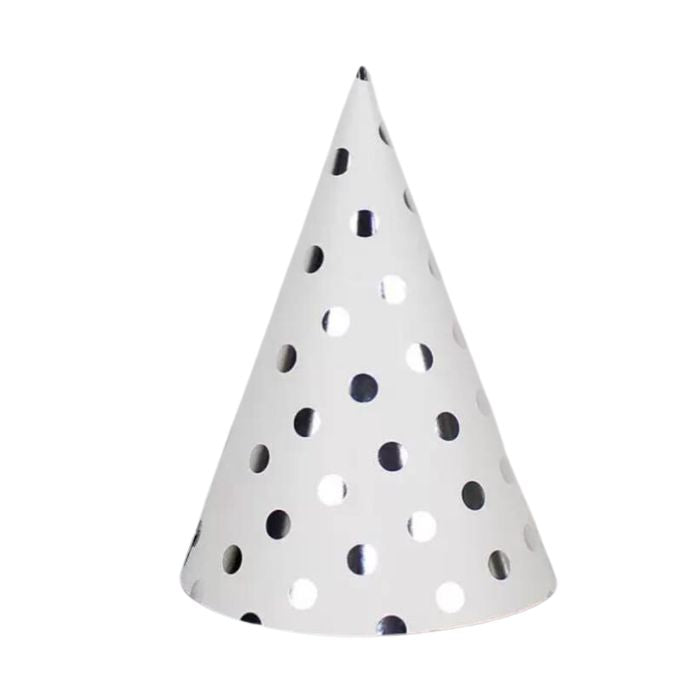 Shiny Wave Paper Cone Hats (10pc)
