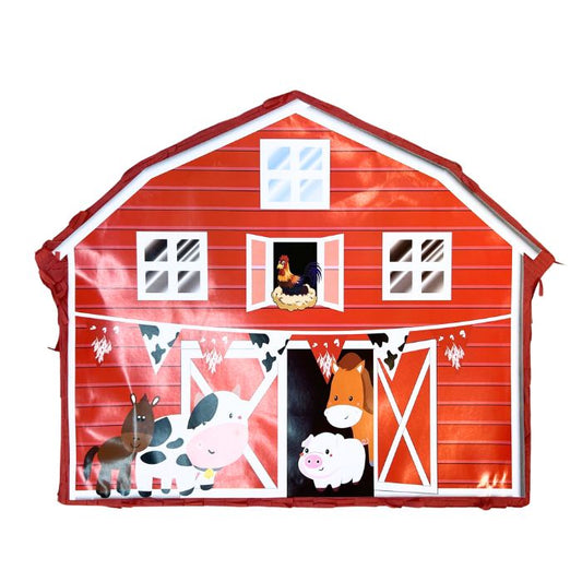 Red Barnyard Farm Pinata
