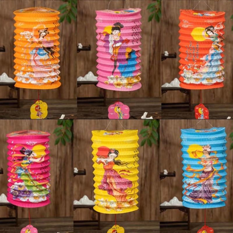 16cm F18 Traditional Paper Lantern (Chang E) 12pcs