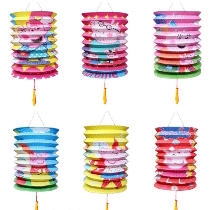16cm F16 Traditional Paper Lantern (Peppa Pig) 12pcs