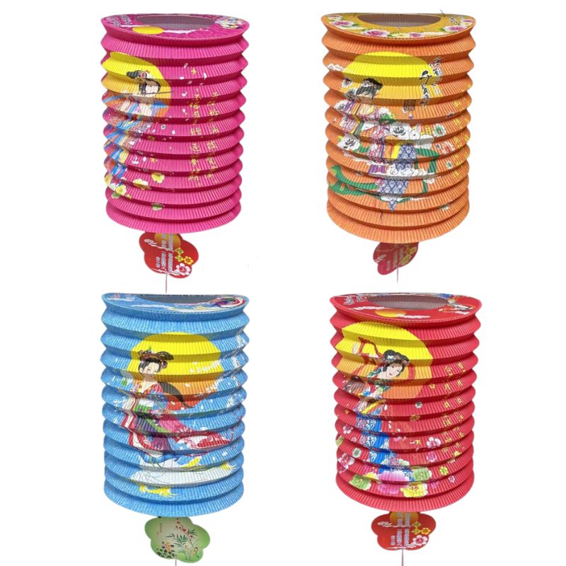25cm 25A-C Traditional Paper Lantern (Chang E) 12pcs